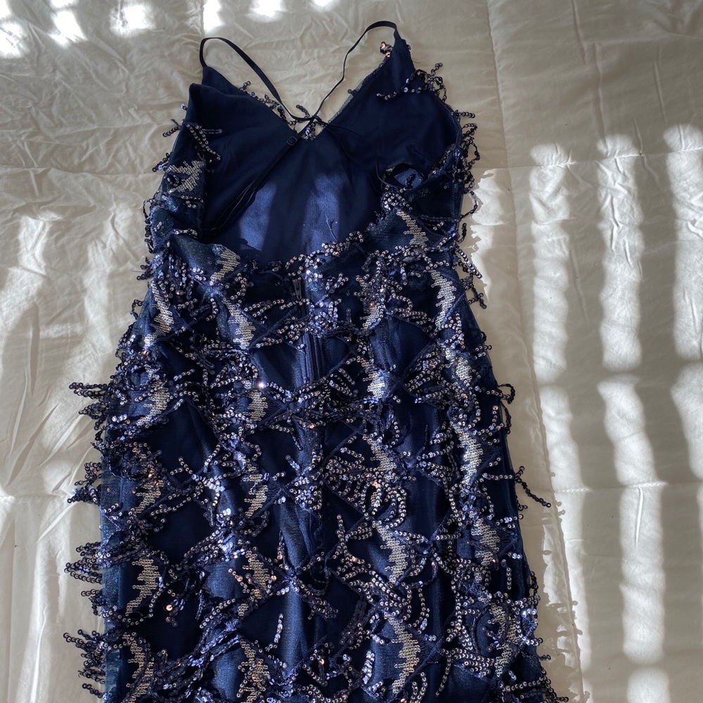 BLUE SEQUIN DRESS - Picture 4 of 6